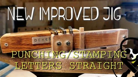 using a metal puch to label project box|Jig for Punching or Stamping Letters Straight.